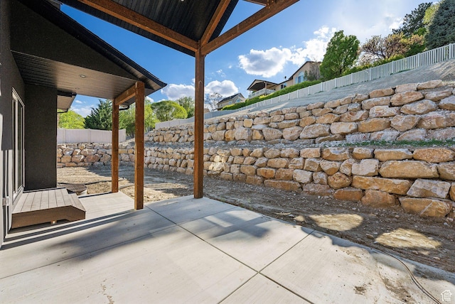 view of patio / terrace featuring a fenced backyard