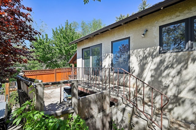 528 N Westcapitol St, Salt Lake City, UT 84103 - deck featuring a patio area and stairs