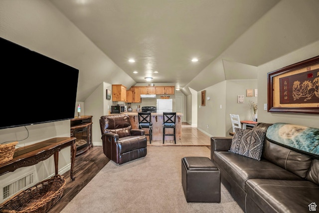 3770 Sugar Leo Rd, Bloomington, UT 84790 - living room with vaulted ceiling and recessed lighting