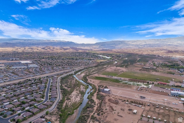 view of property location with mountains