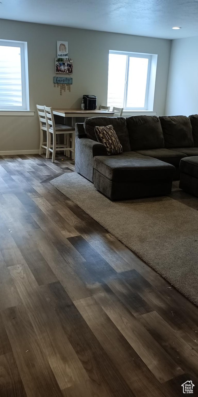 42 E 780 S, Ephraim, UT 84627 - living area with wood finished floors and baseboards