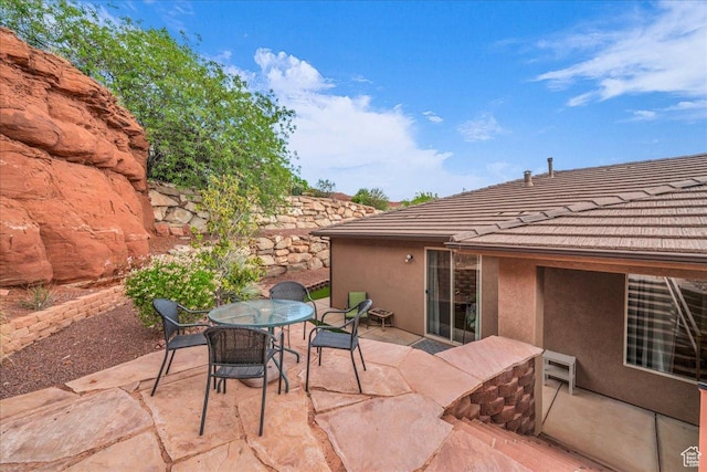 1668 W Lakota Dr, St George, UT 84770 - view of patio featuring outdoor dining space