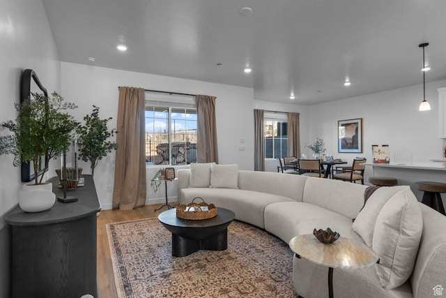 1674 S Ripple Rock Dr Unit 3178, Washington, UT 84780 - living room with light wood-type flooring and recessed lighting