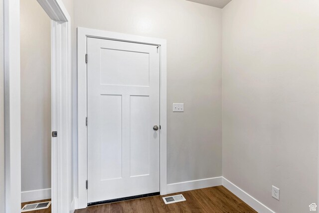 2363 E 370 N Unit 07, Spanish Fork, UT 84660 - doorway with baseboards and dark wood-type flooring