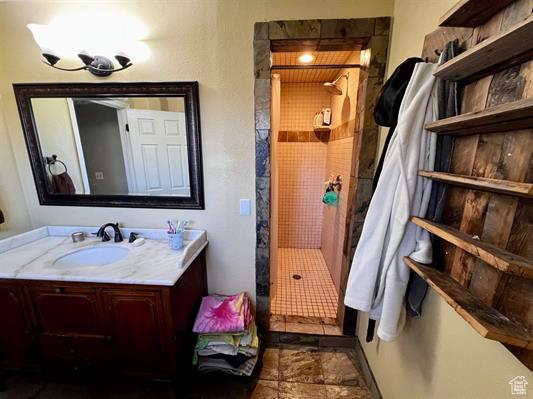 1204 Nashua Cir, Soda Springs, ID 83276 - full bath with a shower stall and vanity