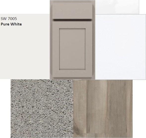 detailed view of light countertops