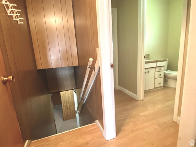 105 S 200 E, Richmond, UT 84333 - hall with light wood-type flooring and baseboards