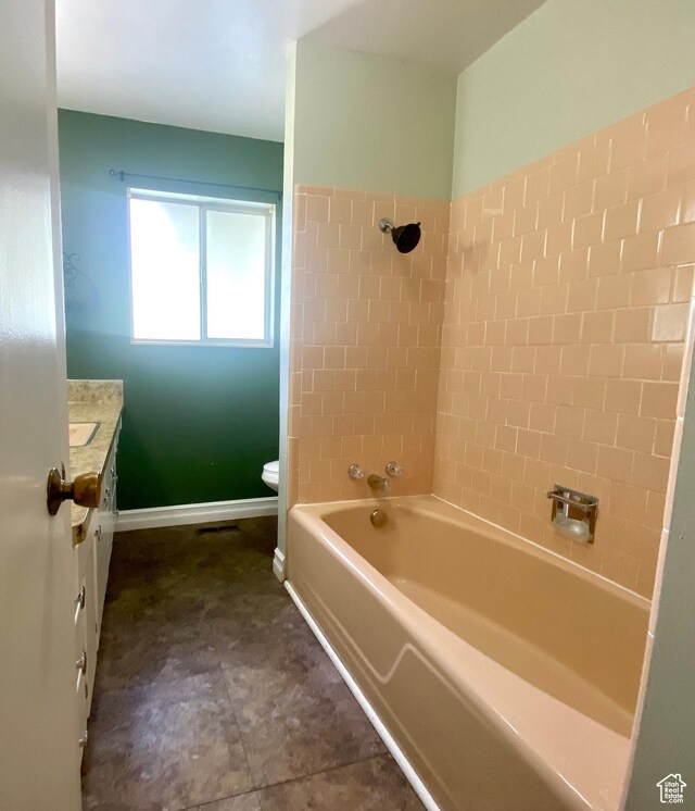 105 S 200 E, Richmond, UT 84333 - full bath with toilet, bathtub / shower combination, vanity, and baseboards
