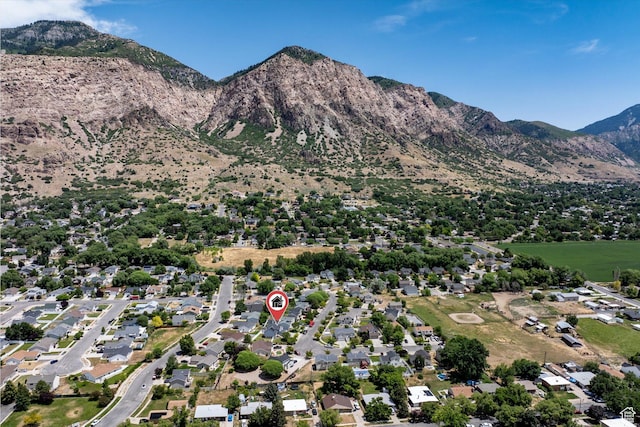 850 E Village Rd N, Ogden, UT 84404 - aerial overview of property's location featuring a mountain backdrop