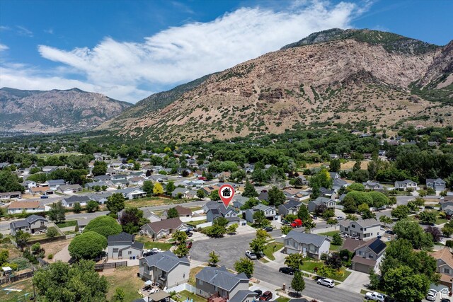 850 E Village Rd N, Ogden, UT 84404 - aerial view of property's location featuring mountains and nearby suburban area