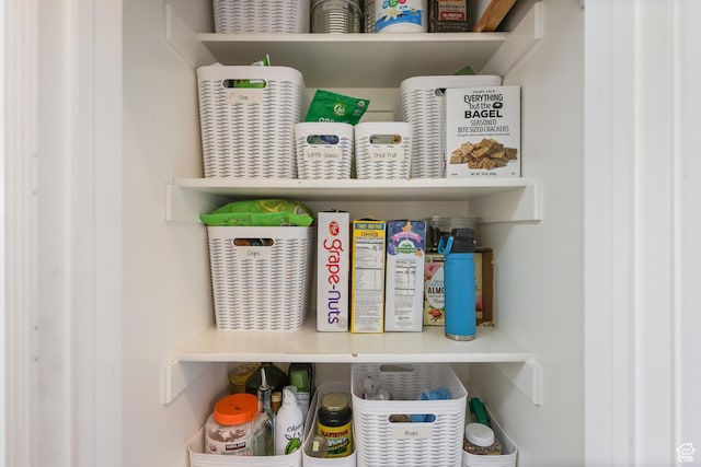 view of pantry