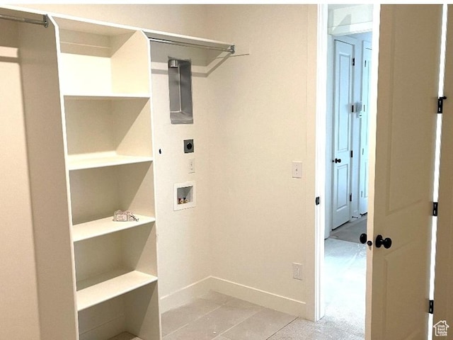 2917 E Liam Ln Unit 107, Eagle Mountain, UT 84005 - washroom featuring electric dryer hookup and washer hookup