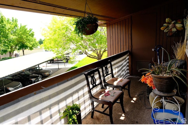 view of balcony