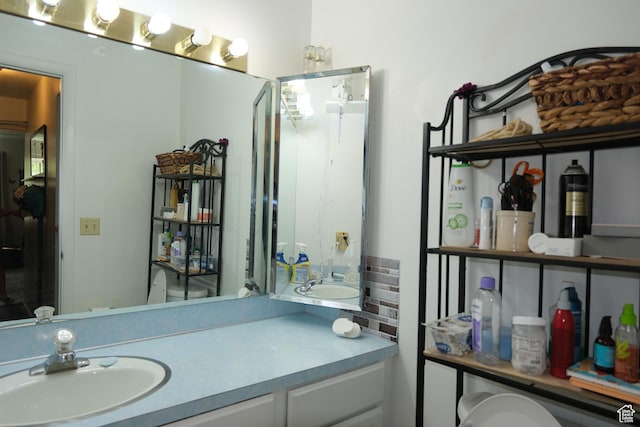 bathroom with vanity