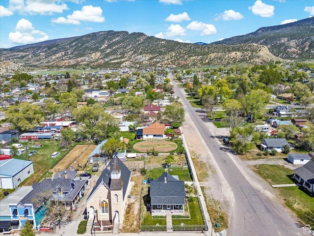 193 S Main E, Manti, UT 84642 - aerial perspective of suburban area with mountains