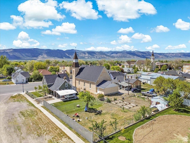 193 S Main E, Manti, UT 84642 - aerial perspective of suburban area featuring a mountainous background