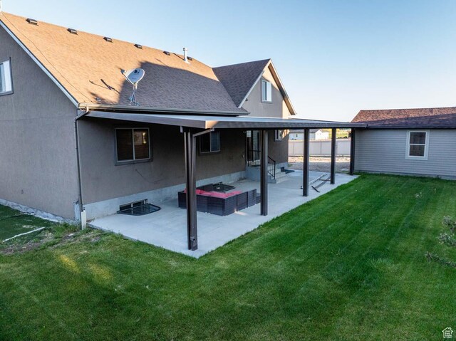 384 N 710 E, Salem, UT 84653 - back of property with a patio and a shingled roof