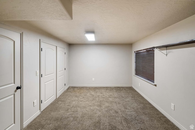 384 N 710 E, Salem, UT 84653 - basement featuring carpet flooring, a textured ceiling, and baseboards
