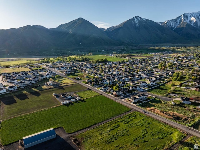 384 N 710 E, Salem, UT 84653 - aerial view of residential area featuring a mountain backdrop