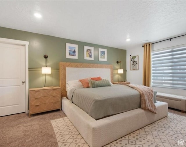 8578 W Bowie Dr, Magna, UT 84044 - bedroom with carpet, recessed lighting, and a textured ceiling