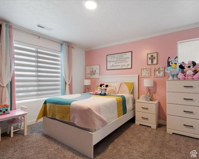 8578 W Bowie Dr, Magna, UT 84044 - bedroom featuring carpet flooring, ornamental molding, and baseboards