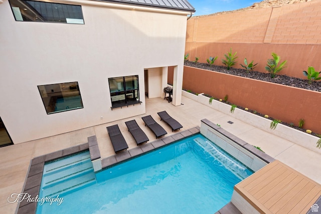 3195 S Tallow Tree Dr, St George, UT 84790 - view of pool featuring a fenced backyard and a patio area