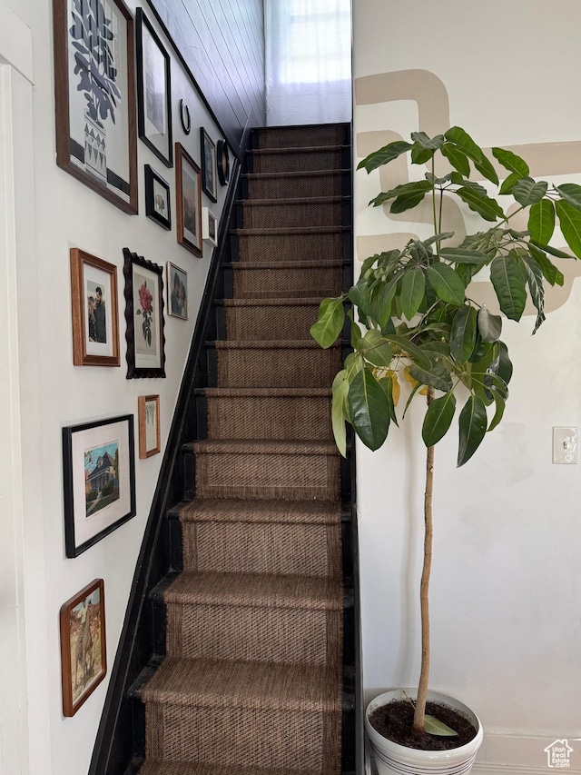 view of staircase