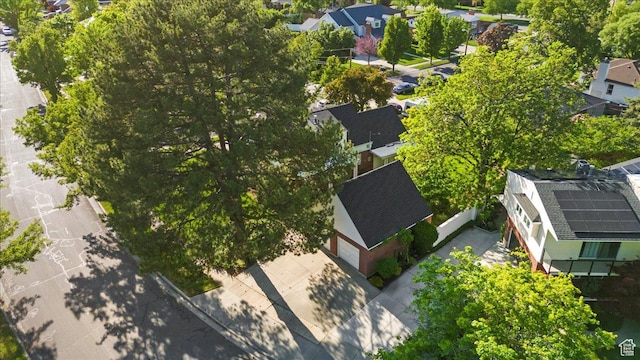 aerial perspective of suburban area