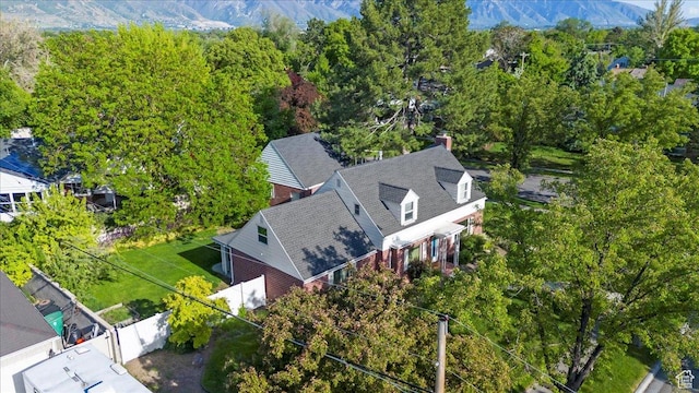 view from above of property