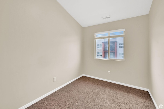 490 E 700 S Unit 514, Clearfield, UT 84015 - unfurnished room with carpet flooring, baseboards, and vaulted ceiling