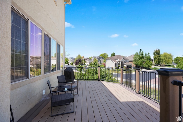 8127 S Bear Lake Ct, West Jordan, UT 84081 - wooden terrace with a residential view