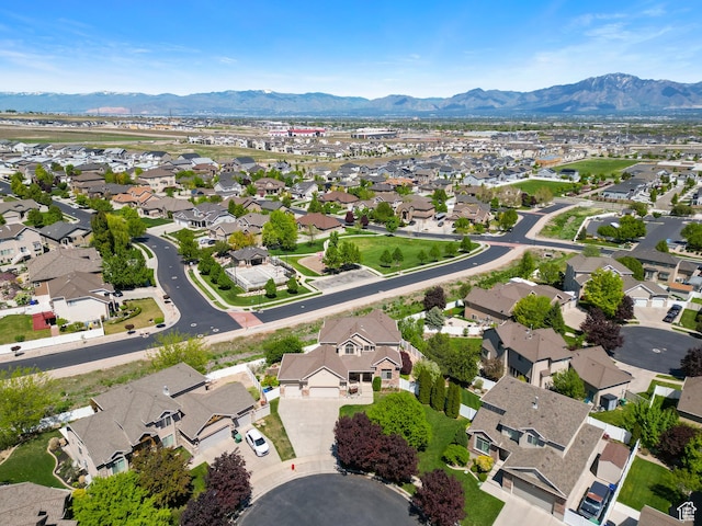 8127 S Bear Lake Ct, West Jordan, UT 84081 - aerial perspective of suburban area featuring a mountain backdrop