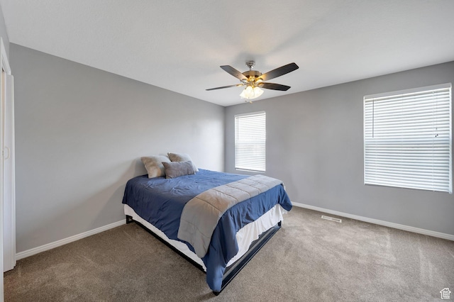175 E Wayfield Dr S, Draper, UT 84020 - carpeted bedroom featuring baseboards and a ceiling fan