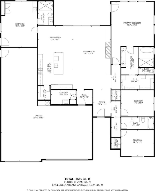 4845 W 2020 S, Hurricane, UT 84737 - floor plan / room layout