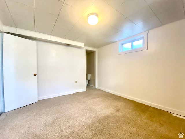 271 S Court St W, Soda Springs, ID 83276 - basement featuring carpet floors and baseboards