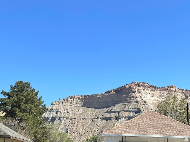 view of mountain background