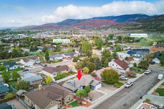 710 W 1350 S, Cedar City, UT 84720 - aerial perspective of suburban area featuring a mountainous background