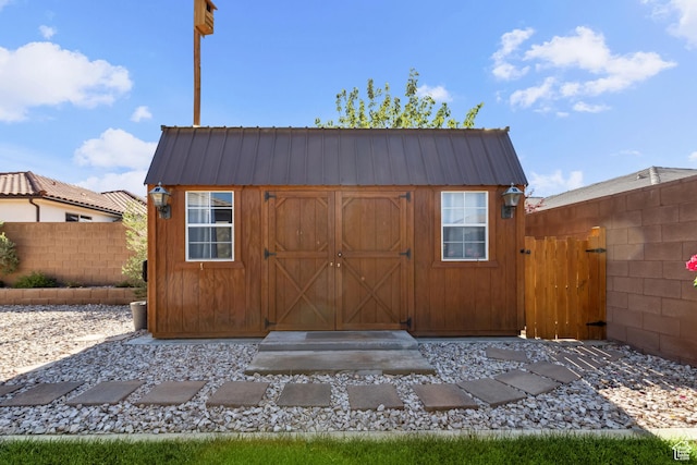 3335 W 2570 S, Hurricane, UT 84737 - view of shed featuring fence