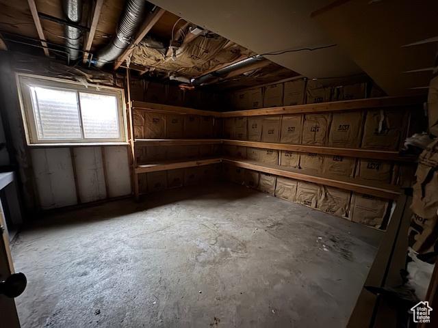 view of basement