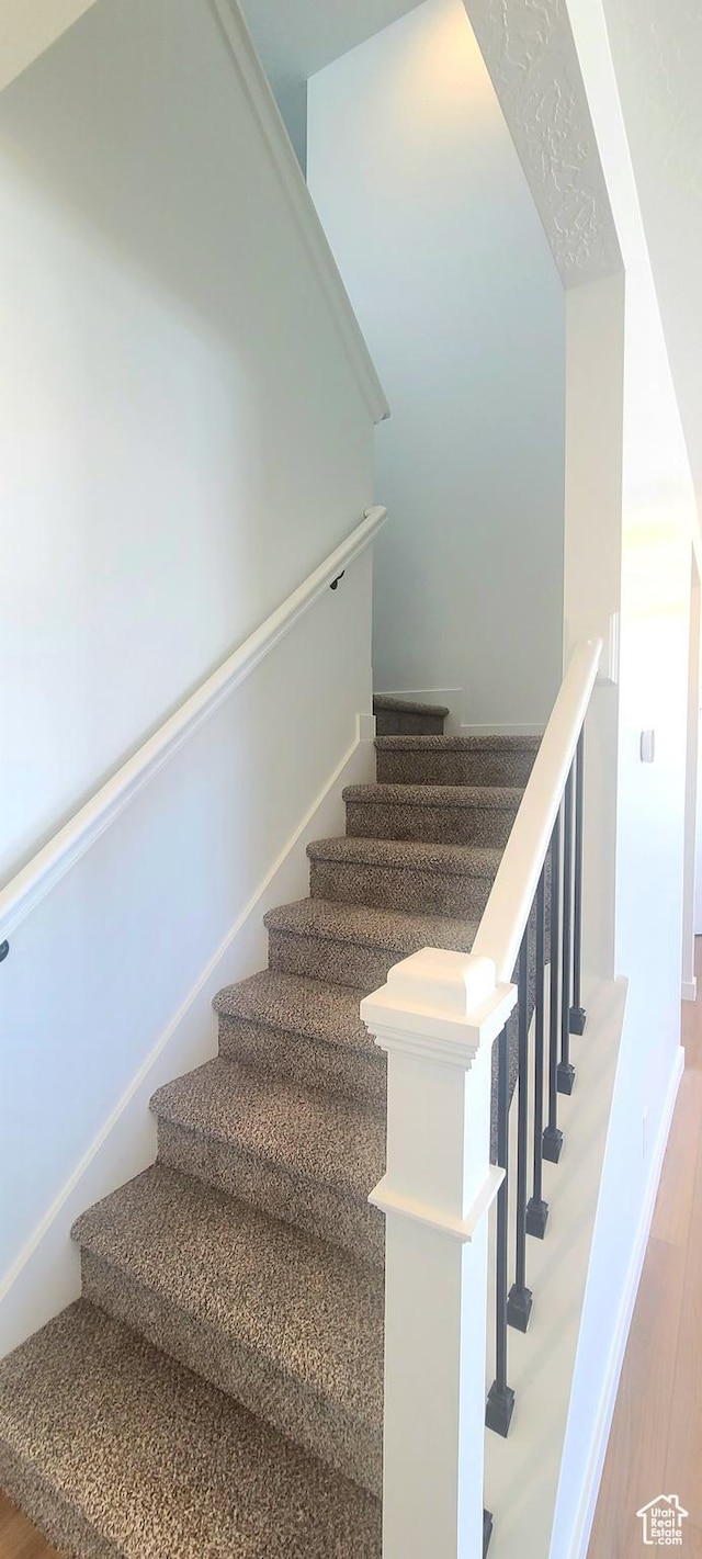 3578 W 4835 S Lot 13, Roy, UT 84067 - stairway with wood finished floors