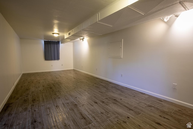 604 E 3635 S, Salt Lake City, UT 84106 - finished basement featuring dark wood-type flooring and baseboards