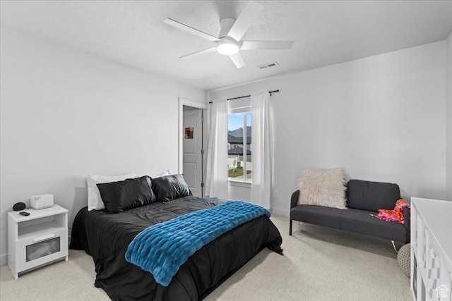 2102 S 2200 W, Woods Cross, UT 84087 - bedroom with light colored carpet, ceiling fan, and baseboards