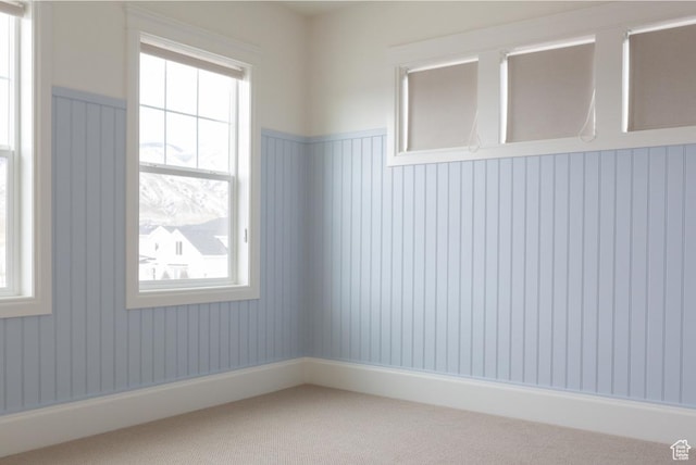 405 W 1200 N Unit 4, Mapleton, UT 84664 - unfurnished room with carpet floors and a wainscoted wall