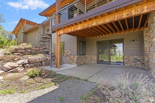 1108 N Lakeside Ct, Eden, UT 84310 - view of patio / terrace featuring stairs