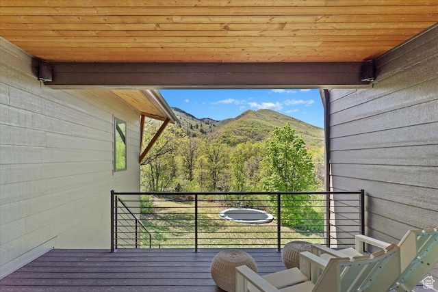 1108 N Lakeside Ct, Eden, UT 84310 - balcony featuring a mountain view