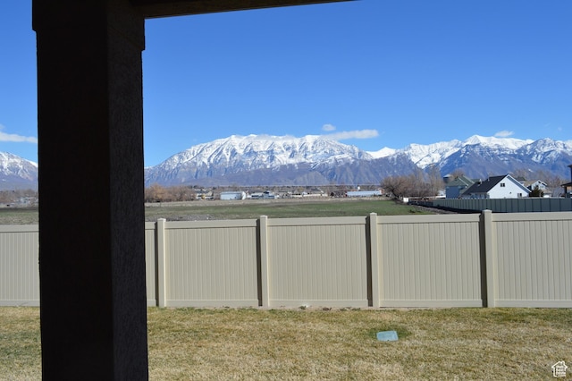 view of mountain background