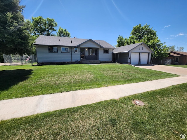 628 E 150 S, Kaysville, UT 84037 - ranch-style house featuring a garage and concrete driveway