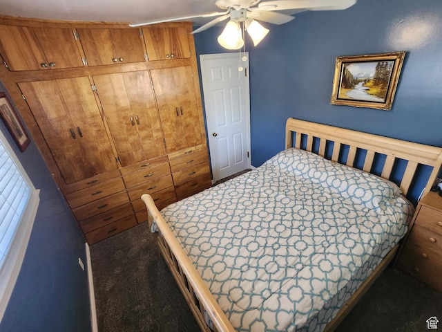 628 E 150 S, Kaysville, UT 84037 - bedroom with carpet flooring and ceiling fan