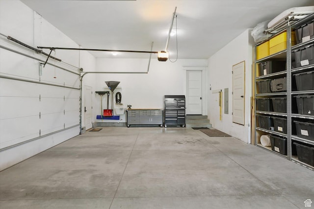 6071 W 1800 S, Mendon, UT 84325 - garage with electric panel and a garage door opener
