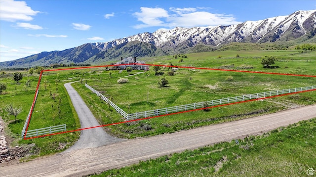 6071 W 1800 S, Mendon, UT 84325 - view of mountain backdrop featuring rural landscape and a pastoral area